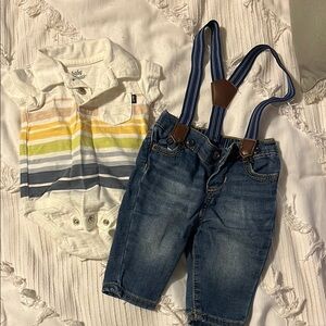 Baby B’gosh Suspender Set 3M